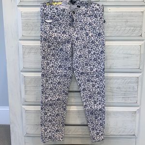 J.Crew Floral Jeans